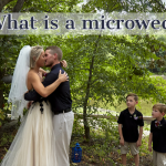 What is a microwedding? Wedding in the woods with little kids present. Small Wedding Tulsa photographer Laurie Biby