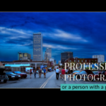 Downtown Tulsa Mustang Meet at twilight. Professional photographer or person with a good camera.