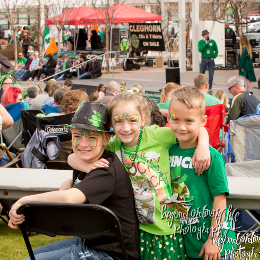 St Patricks Day, Irish Festival Event Photography Laurie Biby Beyond Ordinary Life Tulsa, Kids in Green
